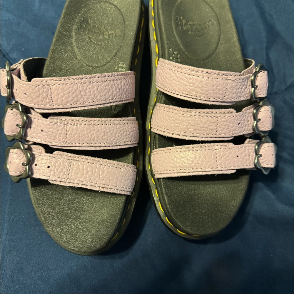 Dr. Martens Pink Triple Strap Sandals